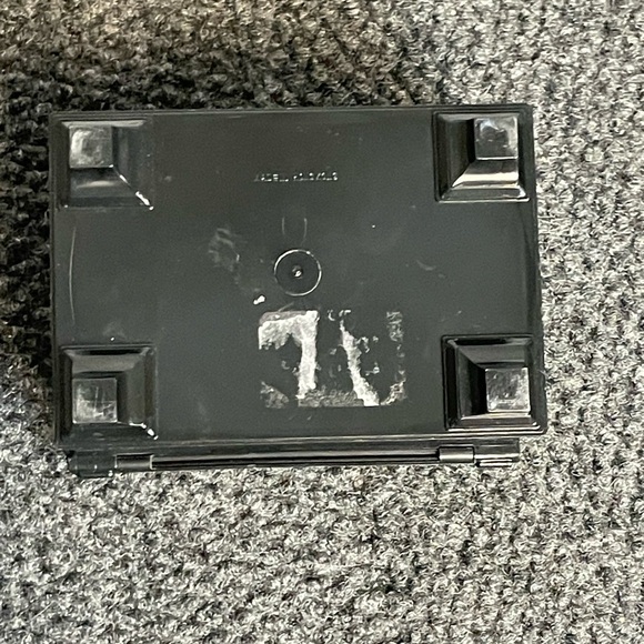 Asian Black Lacquer Ware Plastic Floral Jewelry Trinket Box Hong Kong Mirror - Picture 8 of 8